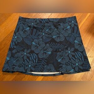NWT Ripskirt Hawaii Maui Moonlight Blue Black Floral  Wrap Skirt XXL